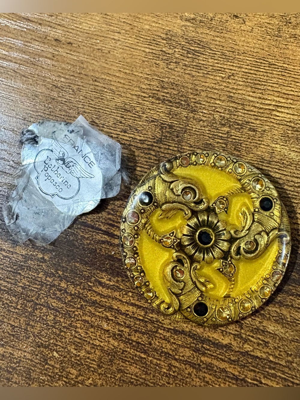 Catherine Popesco Yellow Enamel Serpent Brooch
